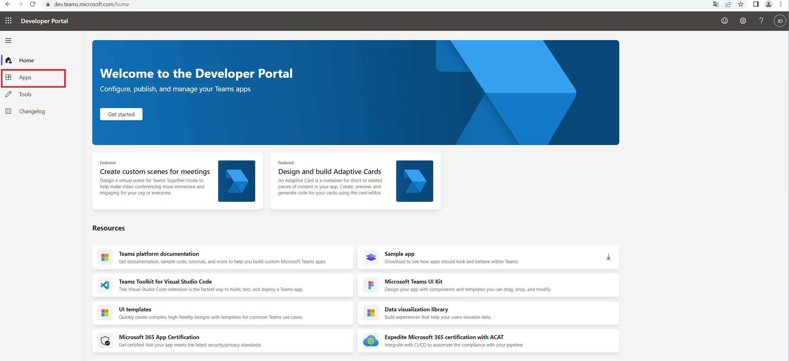 Developer Portal App Sympol