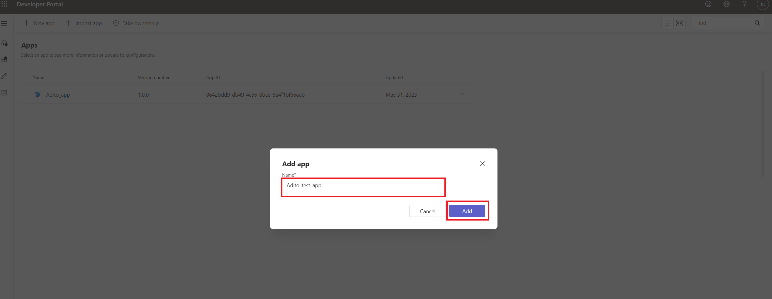 Name field