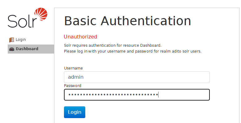 Solr Login