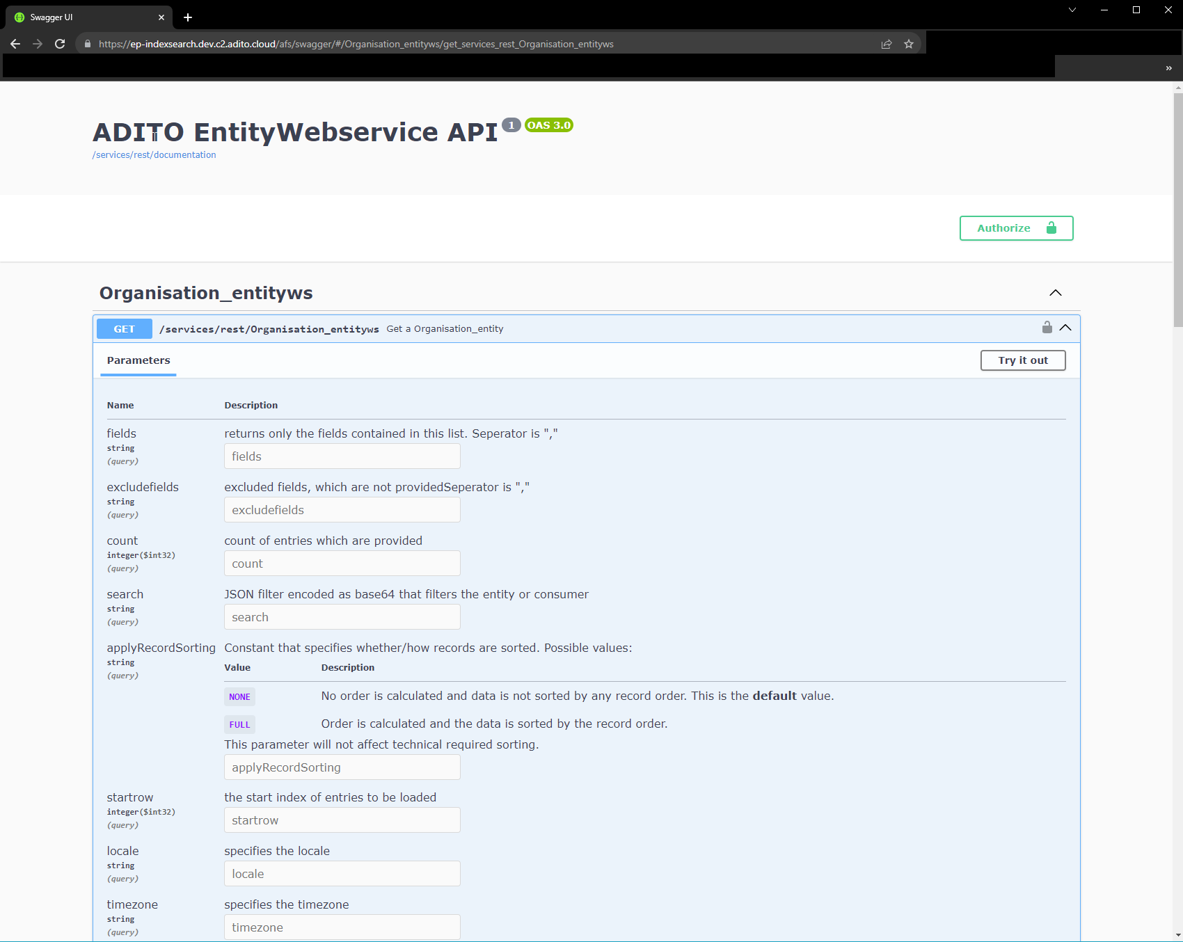 Swagger UI