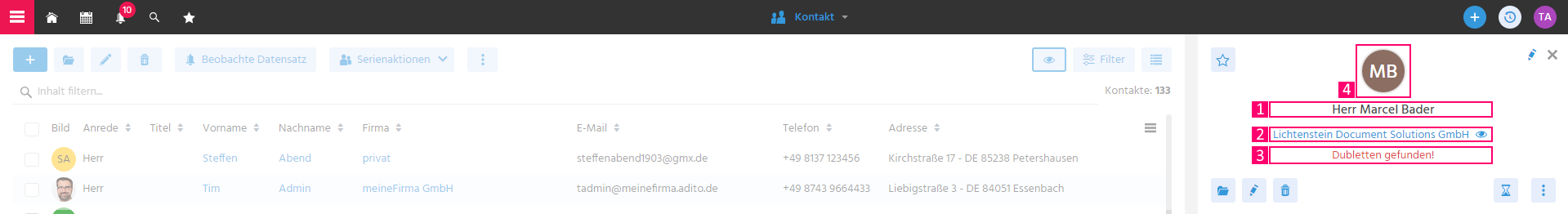 Aufbau VorschauKopfBereich