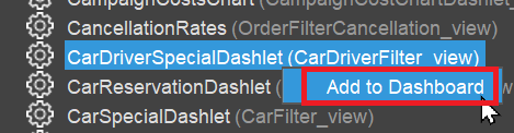 Add default Dashlets