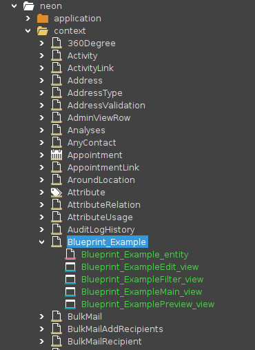 create context with entity