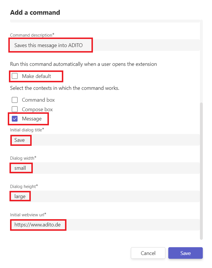messaging command2