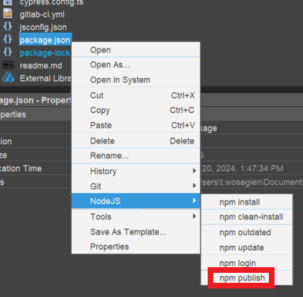 npm publish
