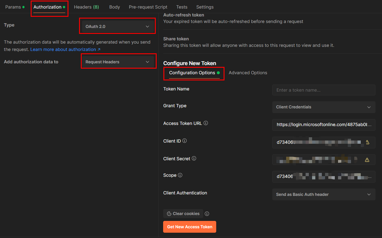 postman authorization