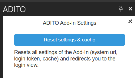 reset cache