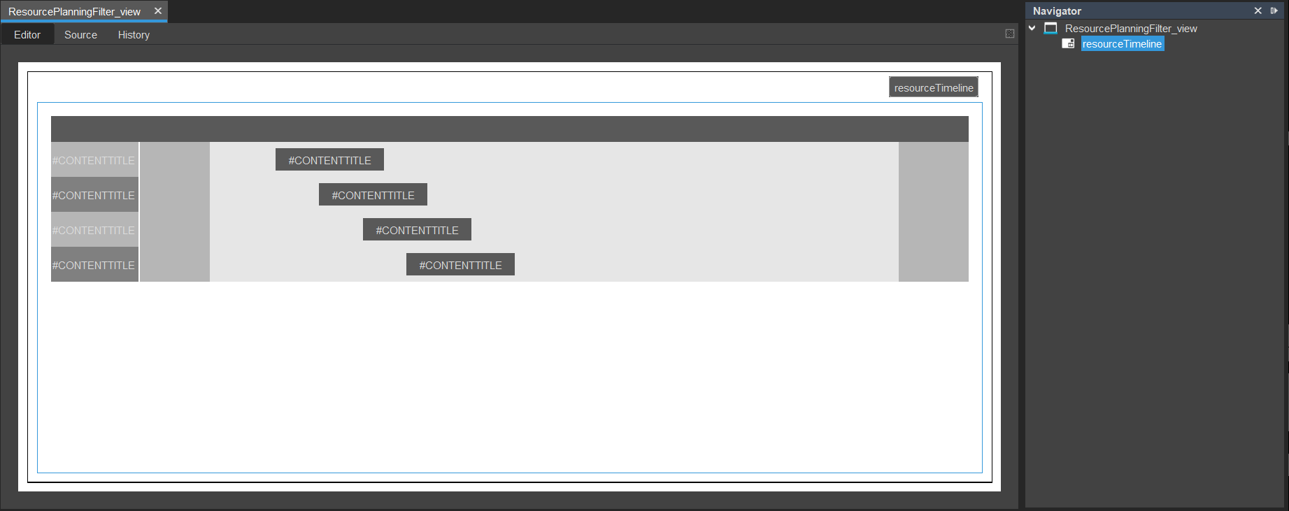 ResourceTimeline Designer Example