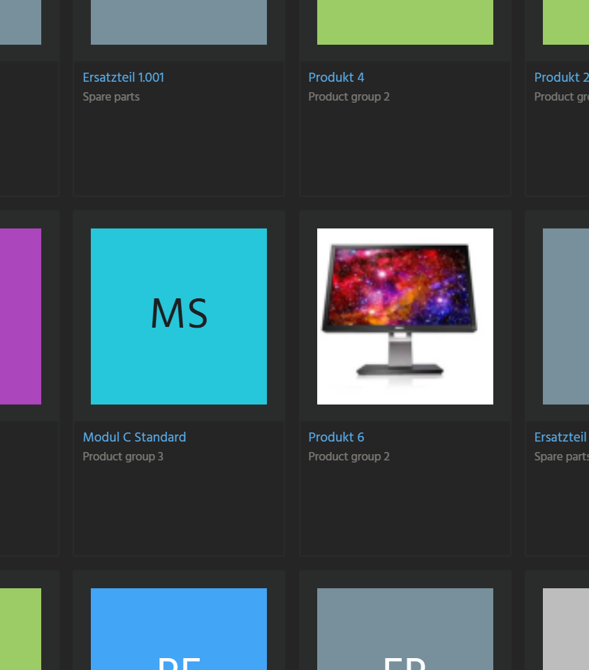 Tiles ViewTemplate